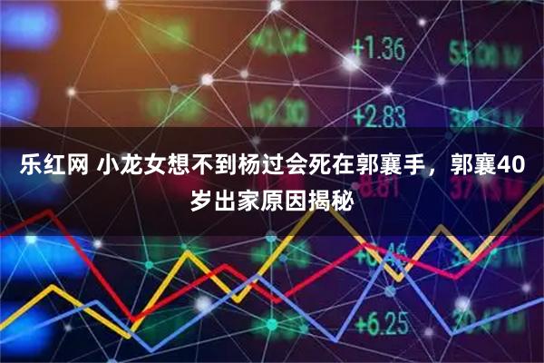乐红网 小龙女想不到杨过会死在郭襄手，郭襄40岁出家原因揭秘